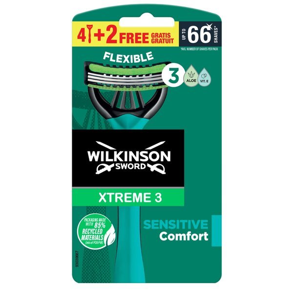 Wilkinson Sword Xtreme 3 Sensitive britvice za enkratno uporabo<br>6 kosov