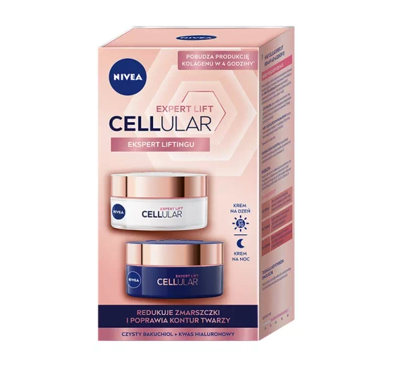 NIVEA Cellular Expert Lift 2 Pack krem na dzień 50 ml   krem na noc 50 ml