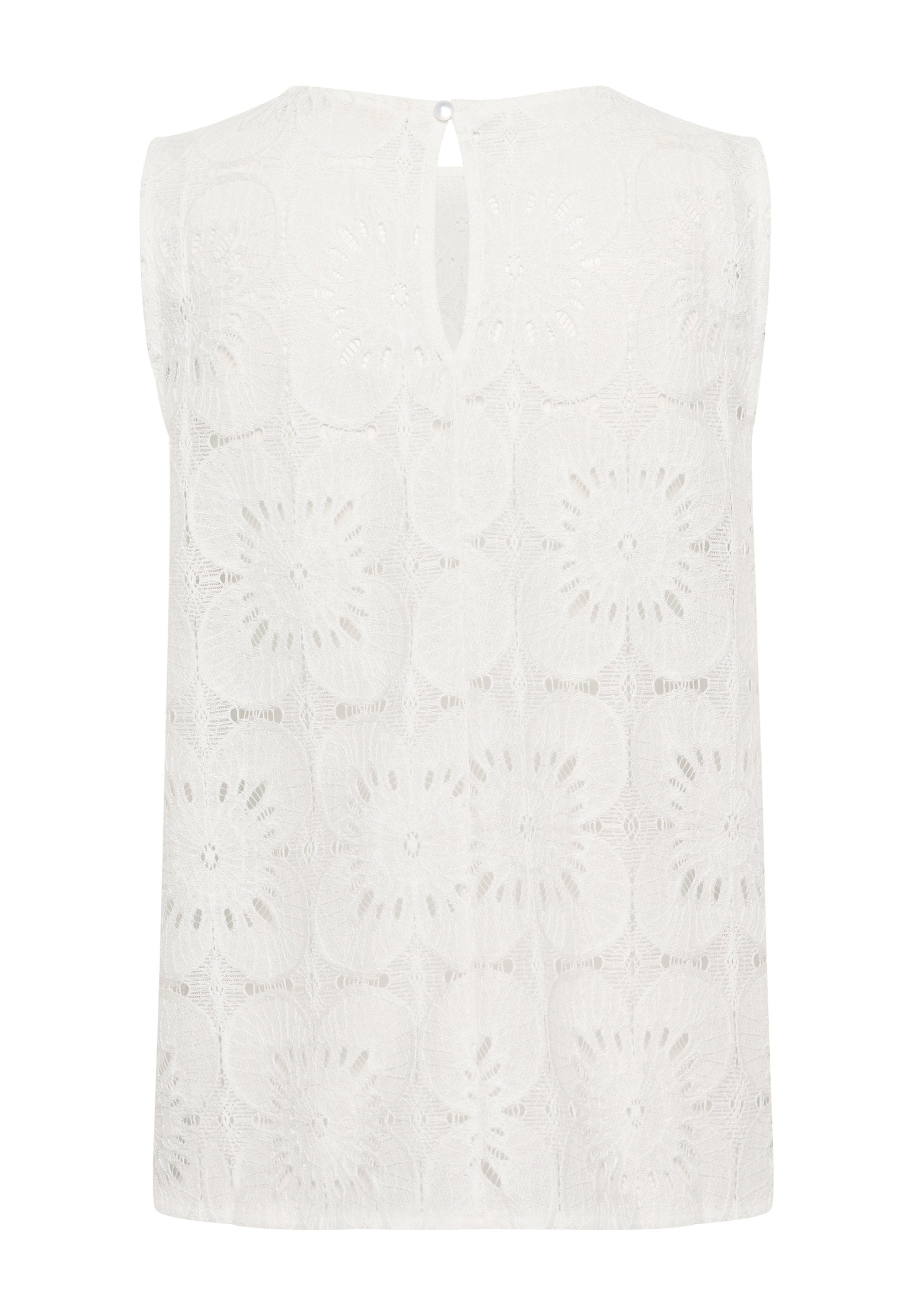 Crème CRLIBBY LACE - Blouse - sneeuwwit