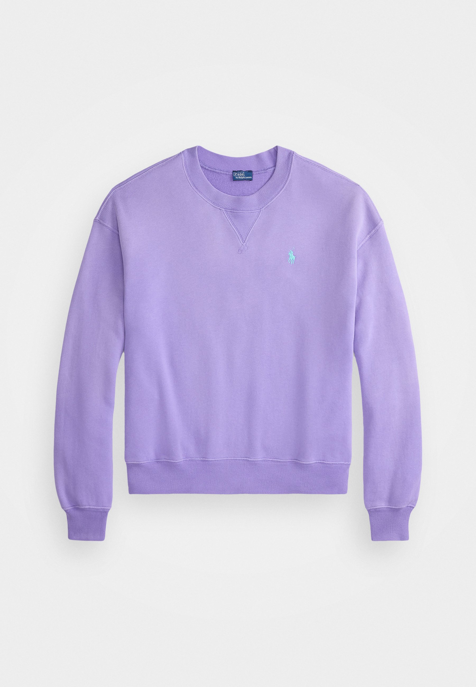 Polo Ralph Lauren lichtgewicht fleece trui met ronde hals - Sweatshirt - puur lila