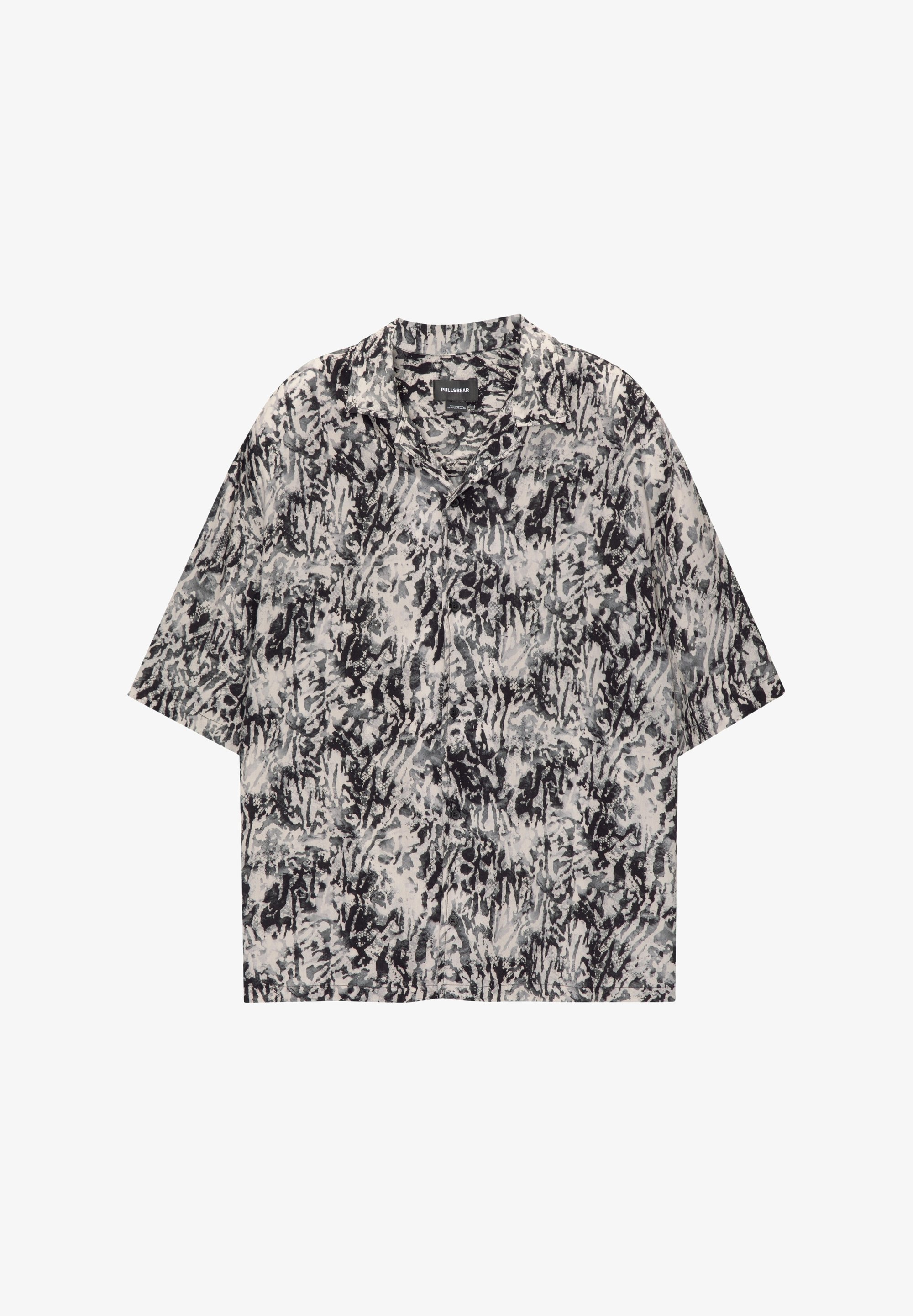 PULL&BEAR Hemd - schwarz