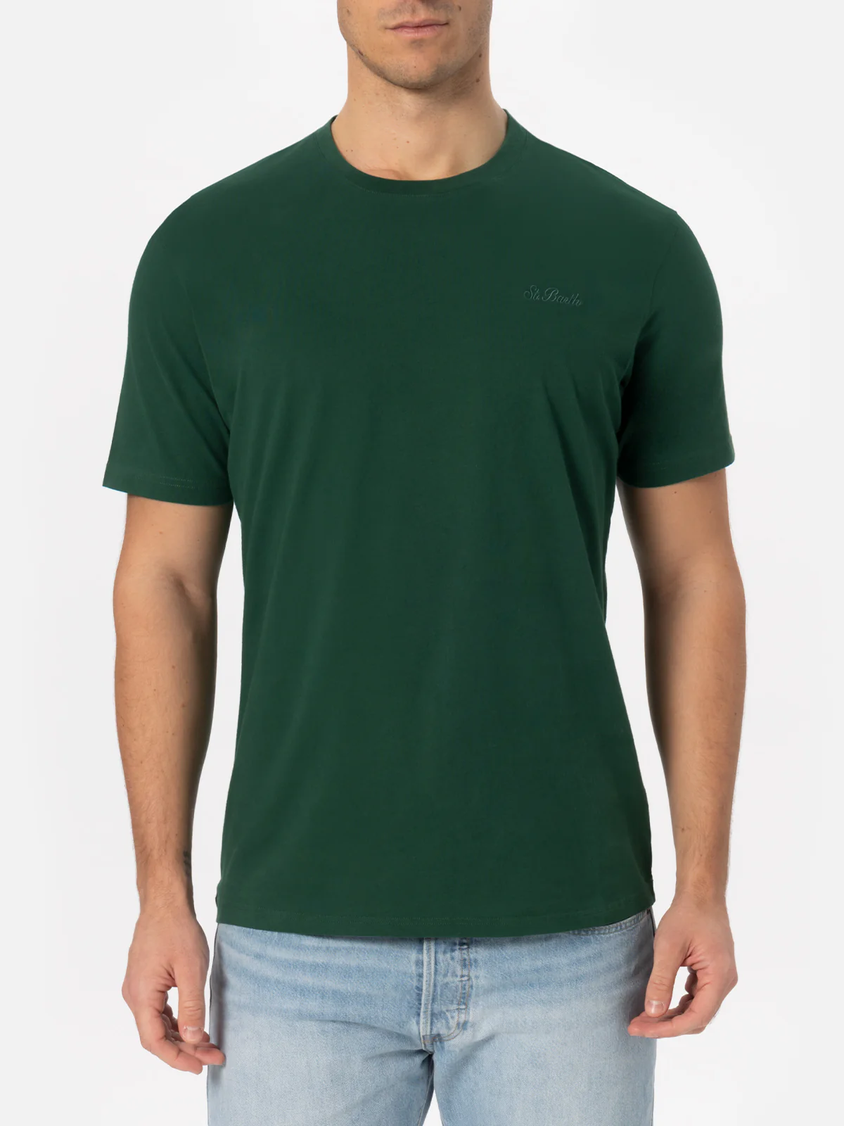 Arnott's heren T-shirt van zwaar katoen, groen, met St.