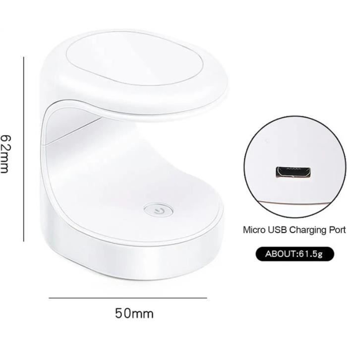 Lampe à Ongles LED-UV Rechargeable - YTY - 3 Perles de Lumière - 16W - 60s/120s