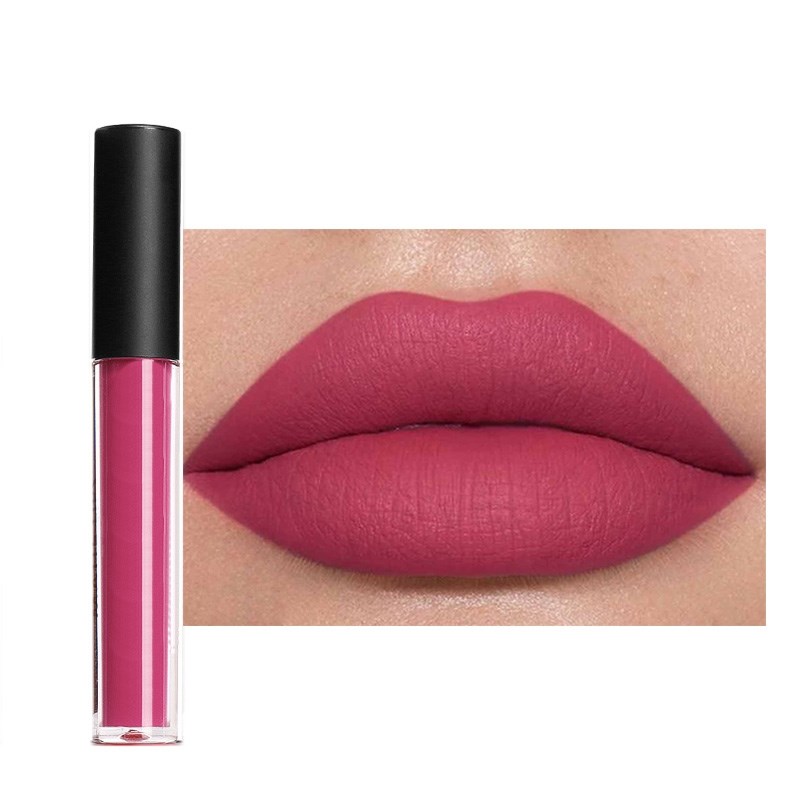 Brillo labial mate, labial líquido sexy, mate, larga duración, resistente al agua, cosmético de belleza, dura 24 horas, maquillaje, brillo labial