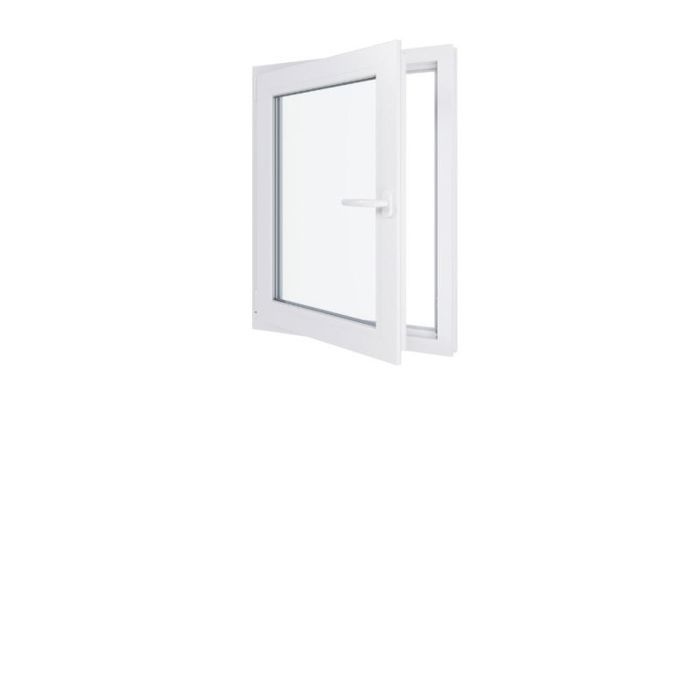 Fenêtre PVC - Triple vitrage - Tirant Gauche - Blanc - LxH : 700x900 mm