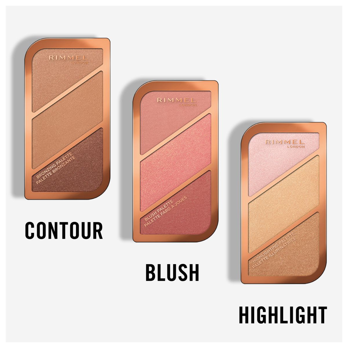 Paleta de contorno Rimmel 002, 18,5 g, Kate Palette