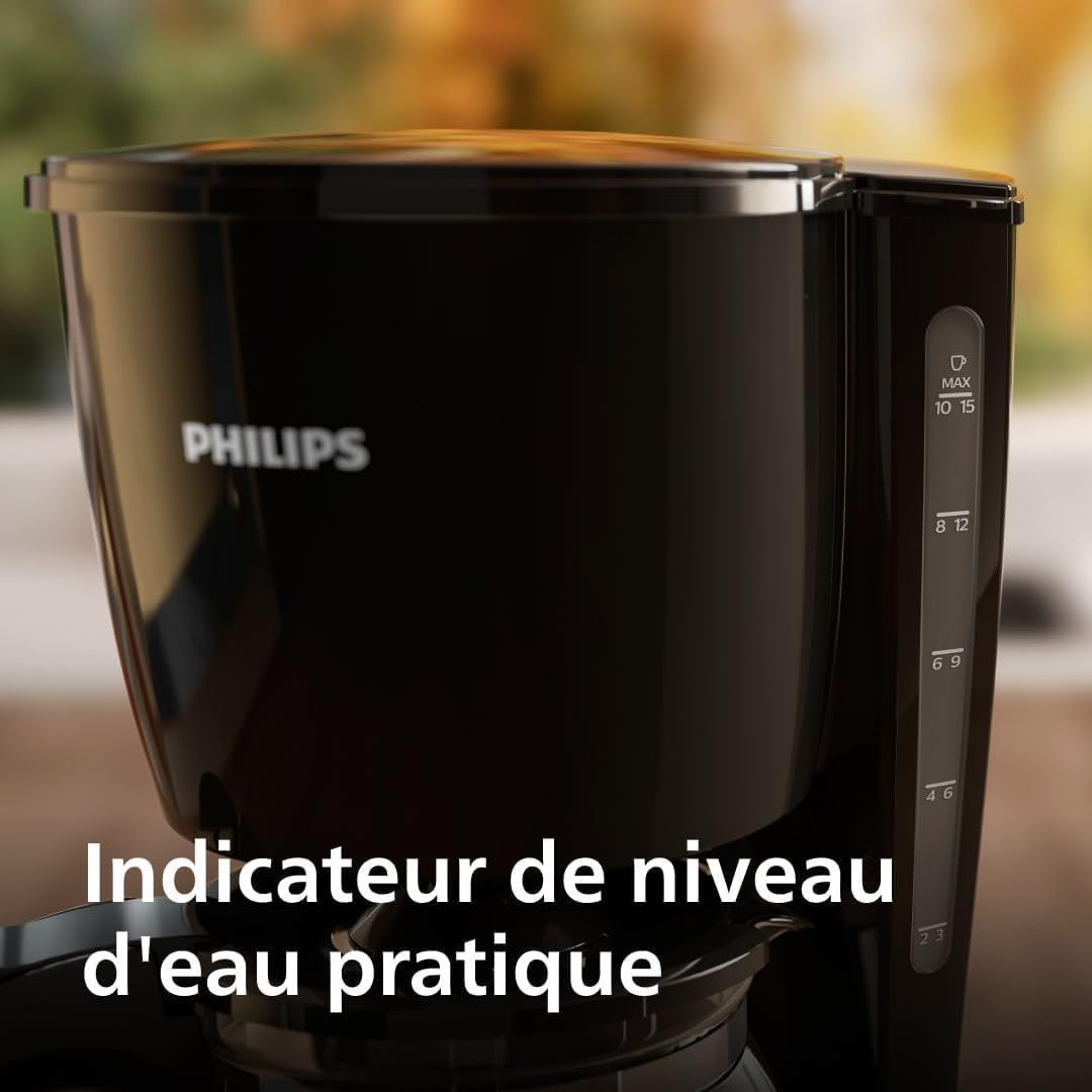 Cafetière filtre - PHILIPS - HD7461/20 - Collection Daily - 1.2L - 1000W - Noir