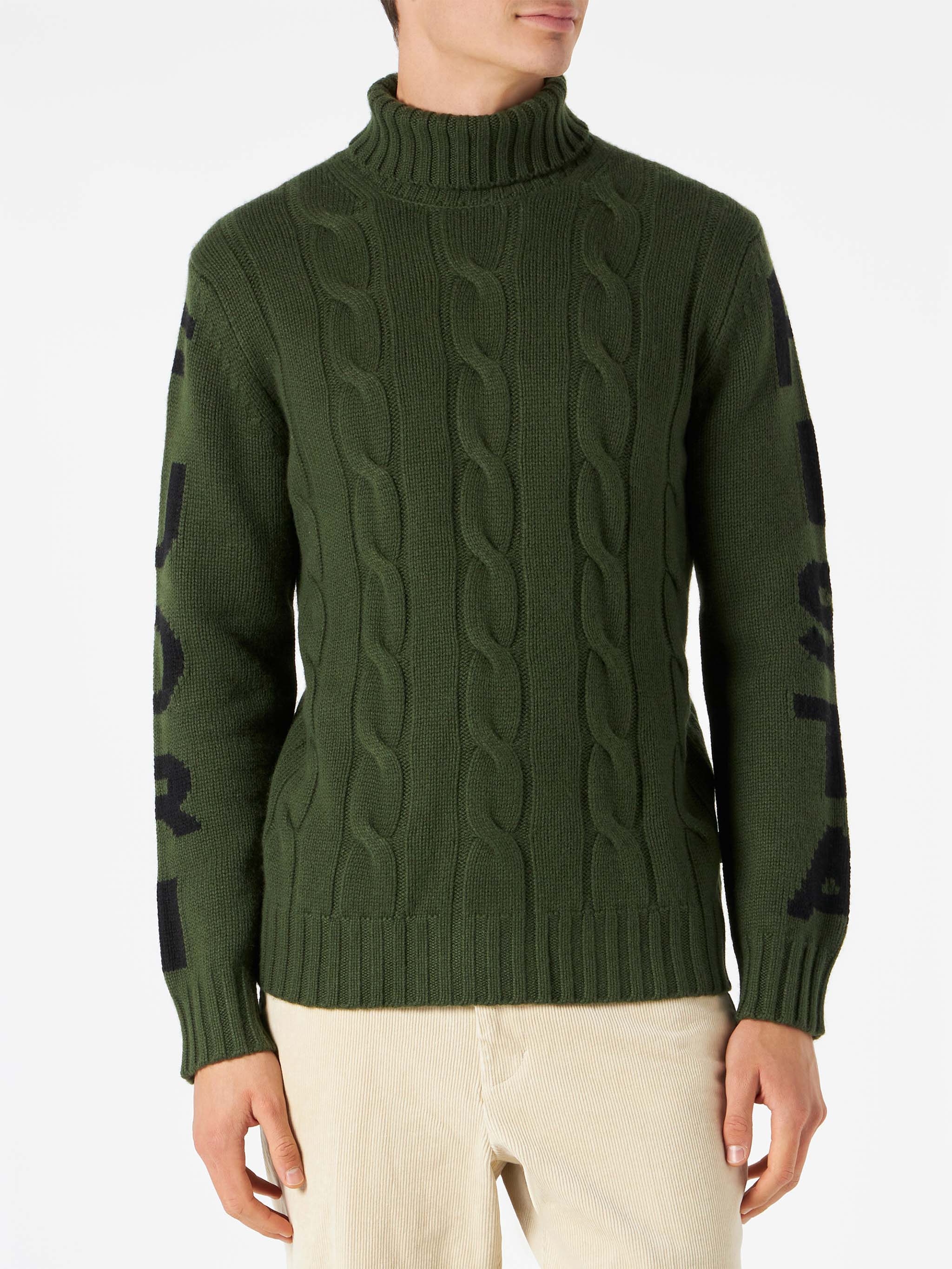 Heren coltrui met off-piste print