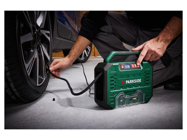 PARKSIDE® bærbar numerisk kompressor PMK 150 A1, 12 V eller 230 V