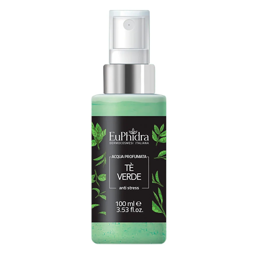 Loção corporal EuPhirda com chá verde 100 ml, água perfumada refrescante.