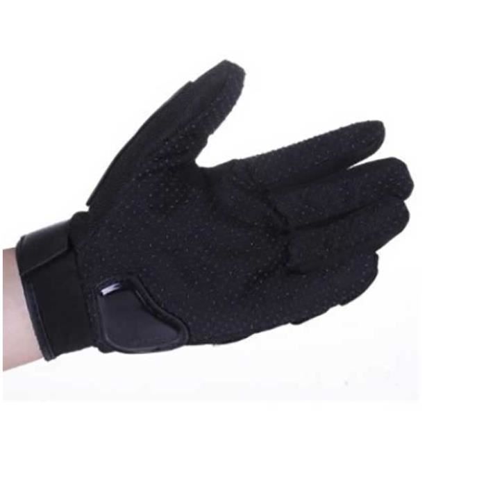 LYT® Paar zwarte, volledig vingerbeschermende handschoenen voor motorrijden, fietsen en sporten voor heren M