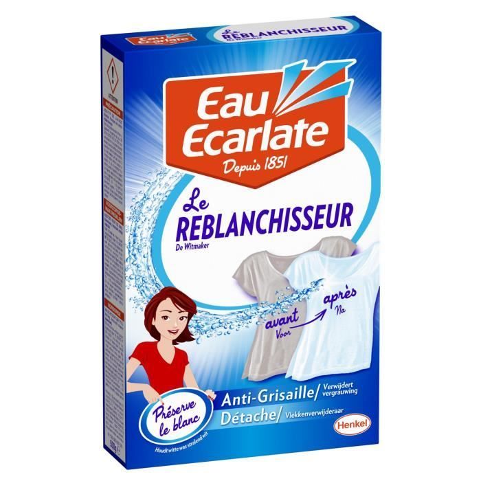 Lot de 2 Reblanchisseurs – Poudre 500g – Spécial Blanc – Anti-Grissaille + Détache