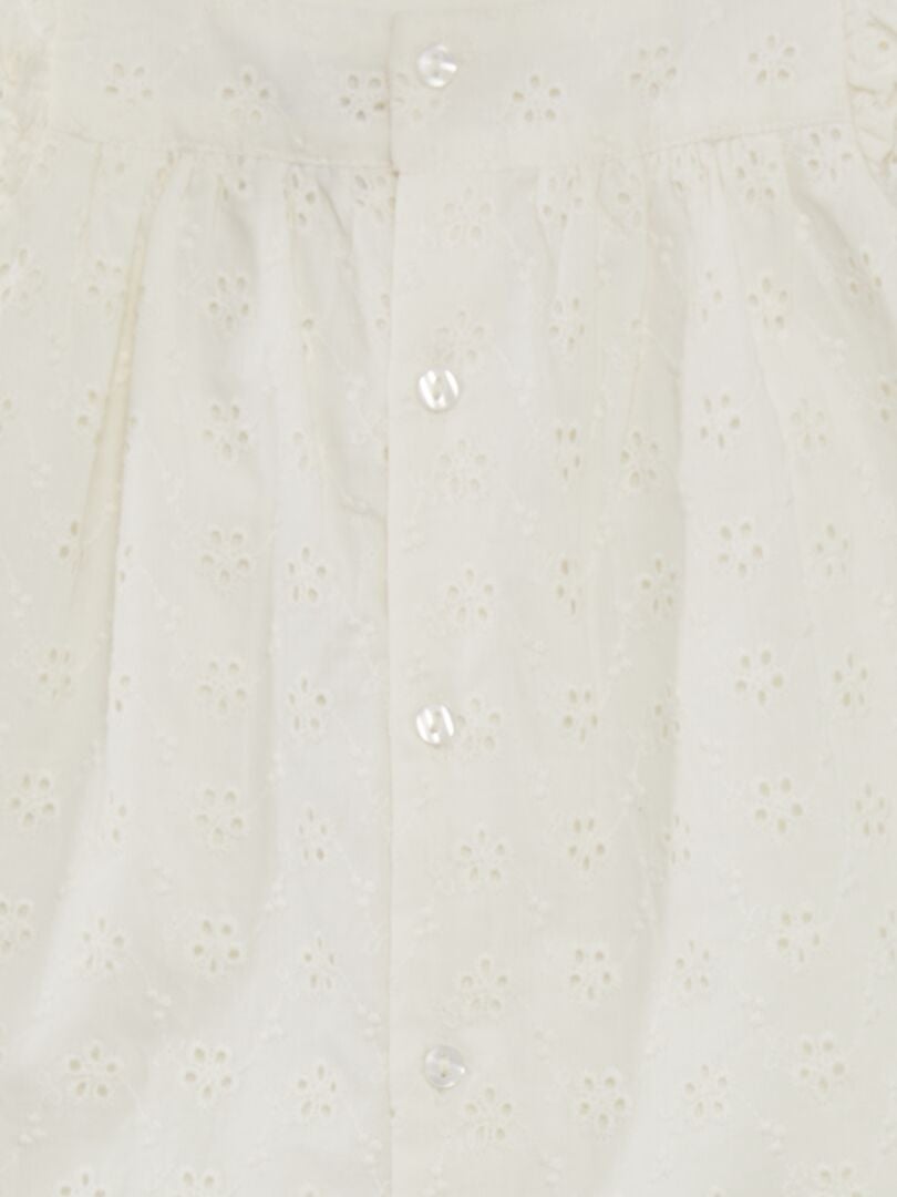 Vestido com costura inglesa - BRANCO
