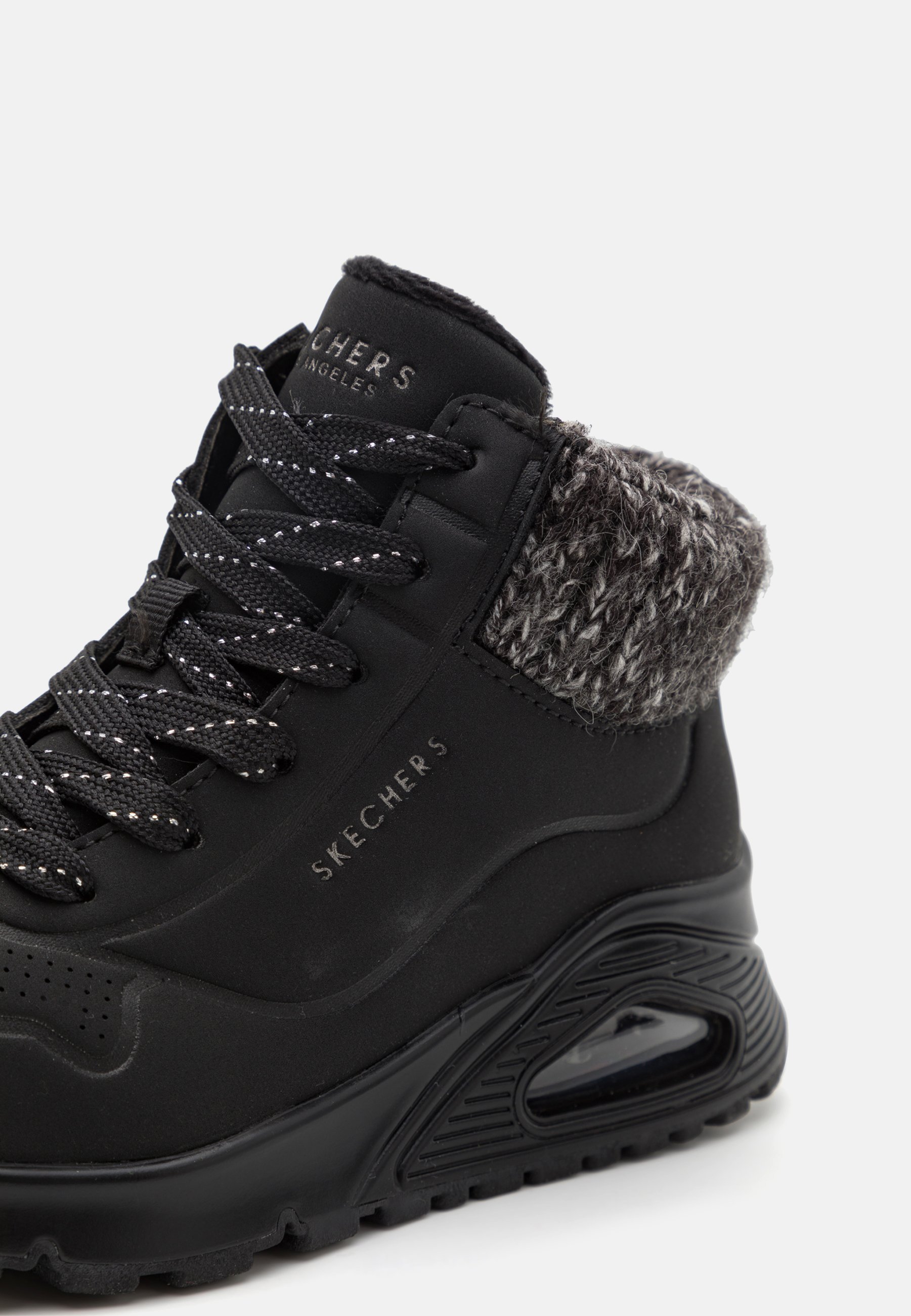 Skechers UNO GEN1 - Enkellaarsjes met vetersluiting - zwart