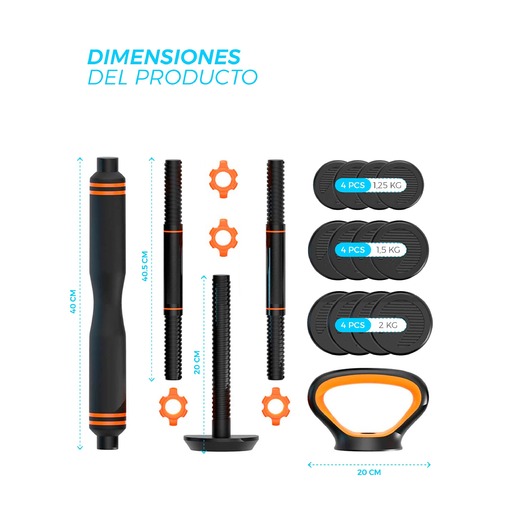 Κιτ αλτήρων, μπάρας και kettlebell Xiaomi