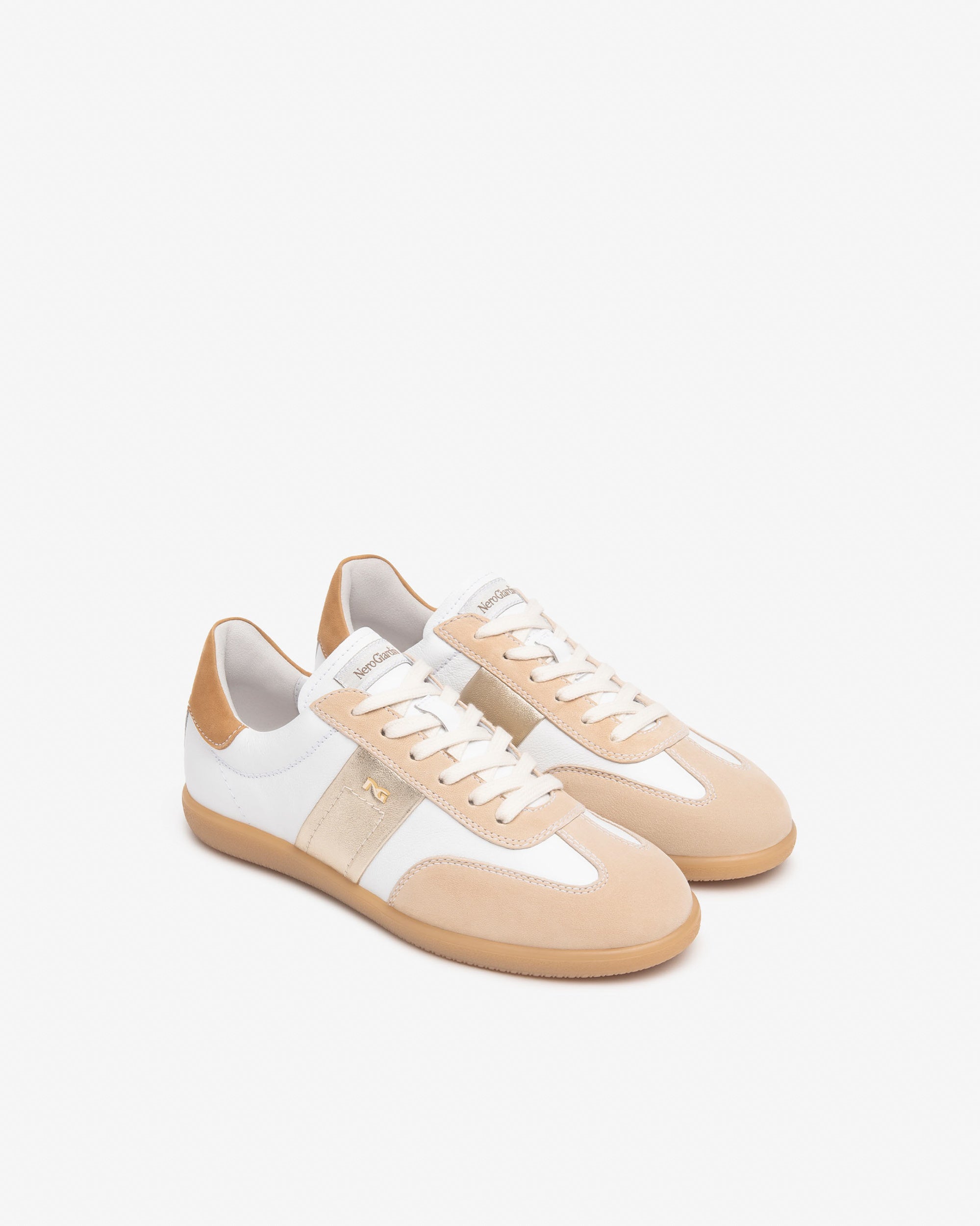 Damen-Sneaker aus Leder und Wildleder