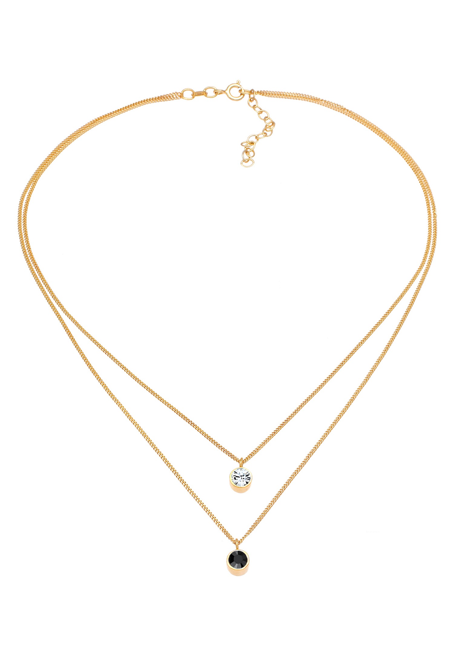 Elli Ronde de cristaux en argent sterling 925