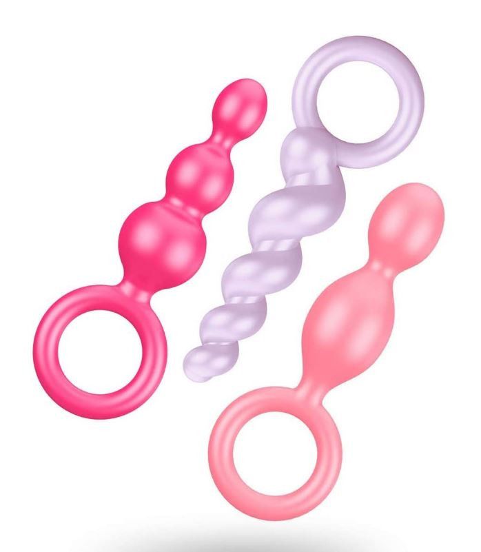Set od 3 obojena čepa Analne igračke