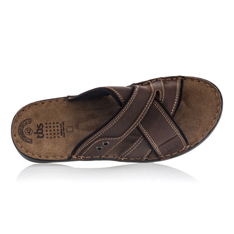  Brune sandaler / sko med åpen tå for menn