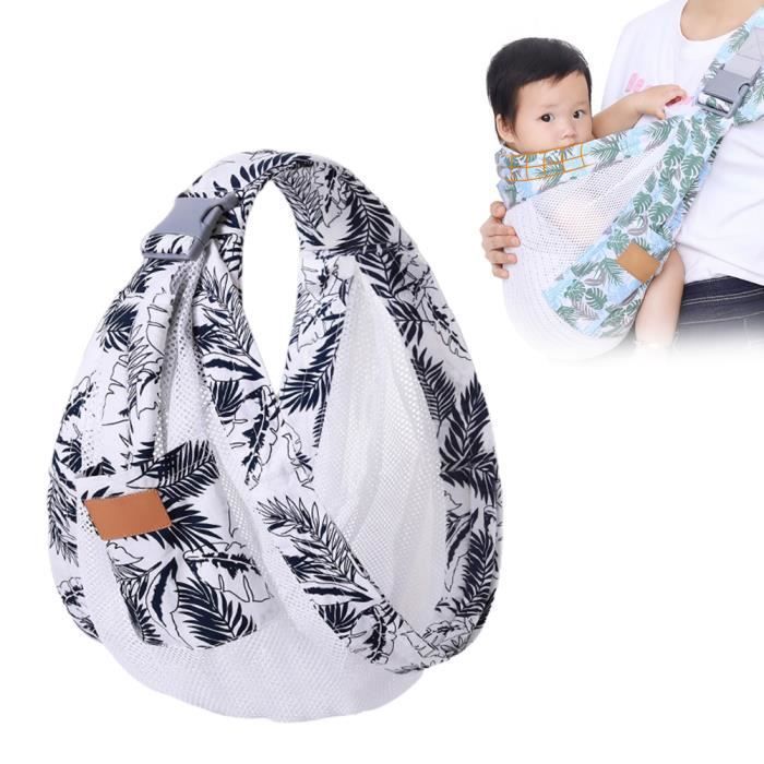 Portabebés tipo fular de malla 3D, ajustable, transpirable, para verano. Elegante etiqueta blanca.