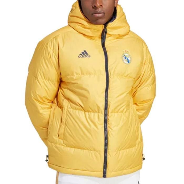 Chaqueta de plumas azul marino para hombre del Real Madrid Adidas Down