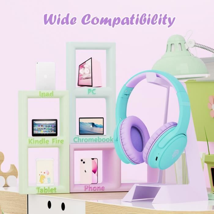 Children's Headphones - Shark Design - Volume Limiter - Comfortable - Ages 3-12 - Unisex