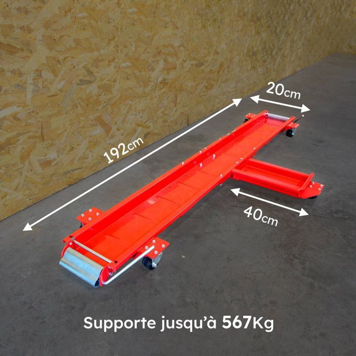Soporte giratorio para motocicletas - Carro para motocicletas - Transportador de motocicletas para almacenamiento - Riel de almacenamiento - Capacidad de carga 567 kg - Meca24