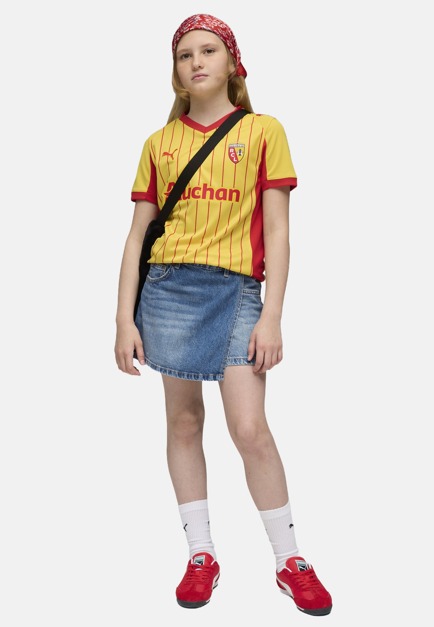 Puma RC LENS 25/26 HEIM - Print T-shirt - geelrood