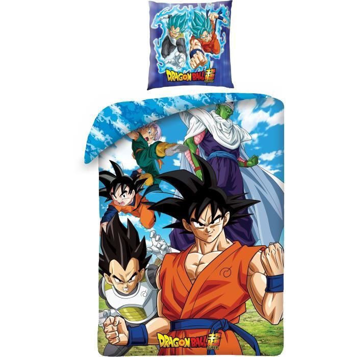 Set di biancheria da letto - DRAGON BALL Z - Microfibra - 1 copripiumino 140 x 200 cm + 1 federa 63 x 63 cm