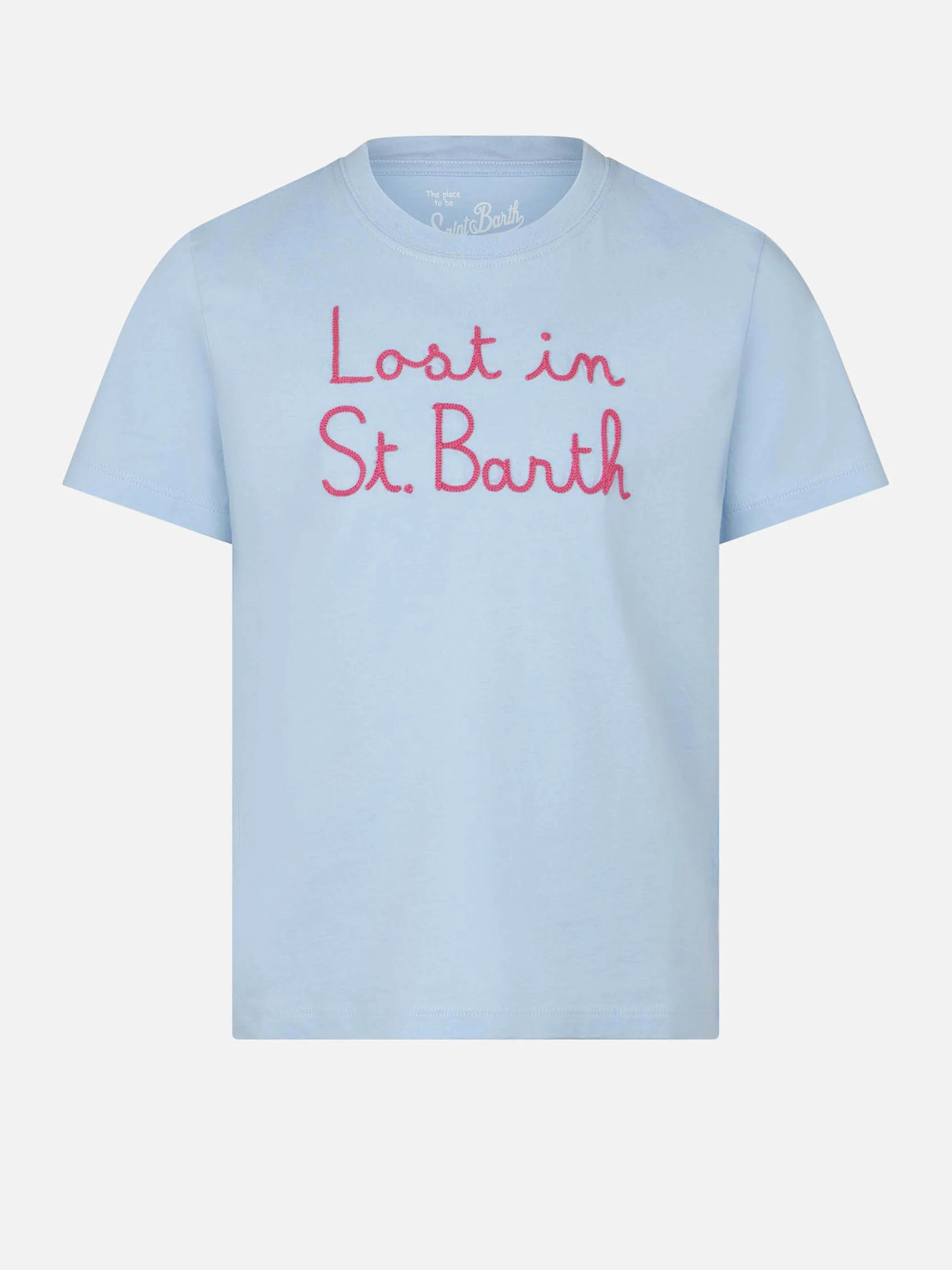 Geborduurd meisjes-T-shirt met de tekst 