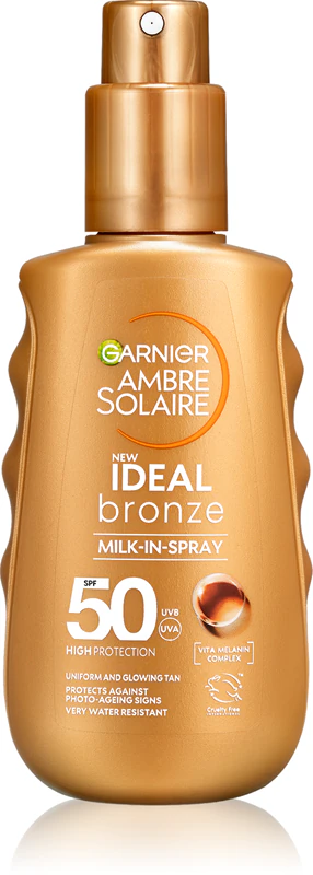 Garnier Ambre Solaire Ideal Bronze spray corporal com leite bronzeador