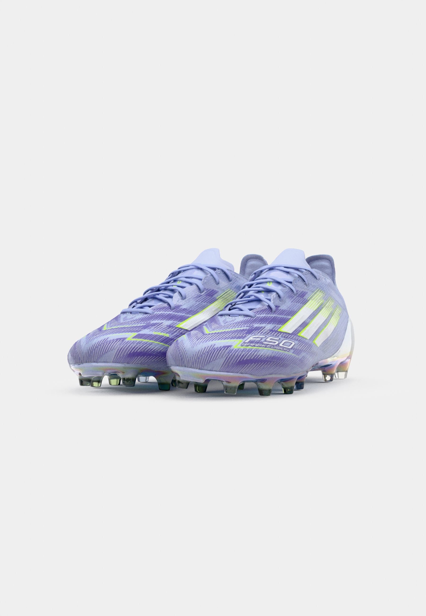 adidas Performance F50 SPARK FUSION ELITE FG/AG - Voetbalschoenen voor stevige ondergrond - violettint/helder citroengeel/paarse rush
