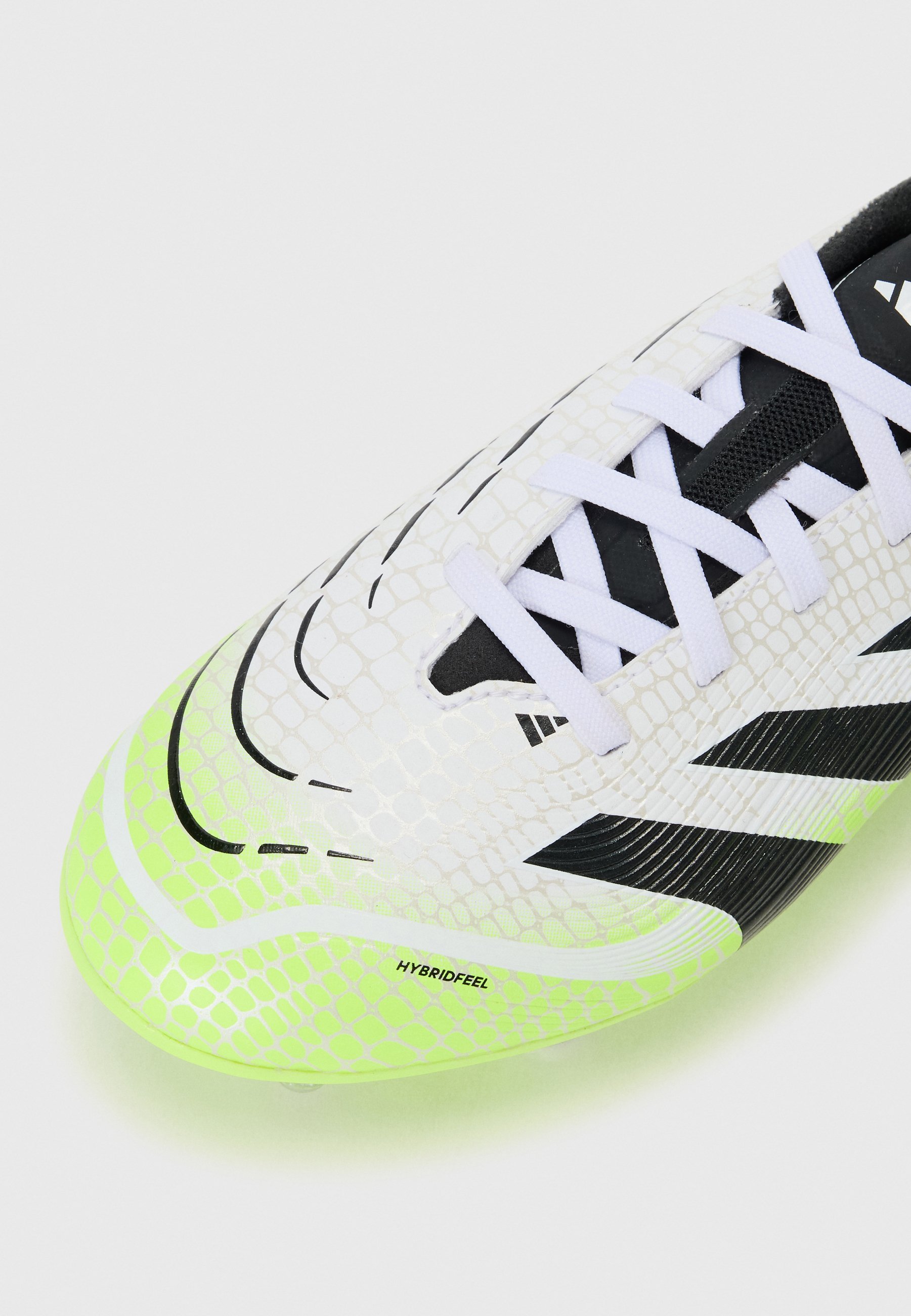 adidas Performance PREDATOR LEAGUE UNISEX - Voetbalschoenen voor stevige ondergrond - wit/core black/lucid lemon