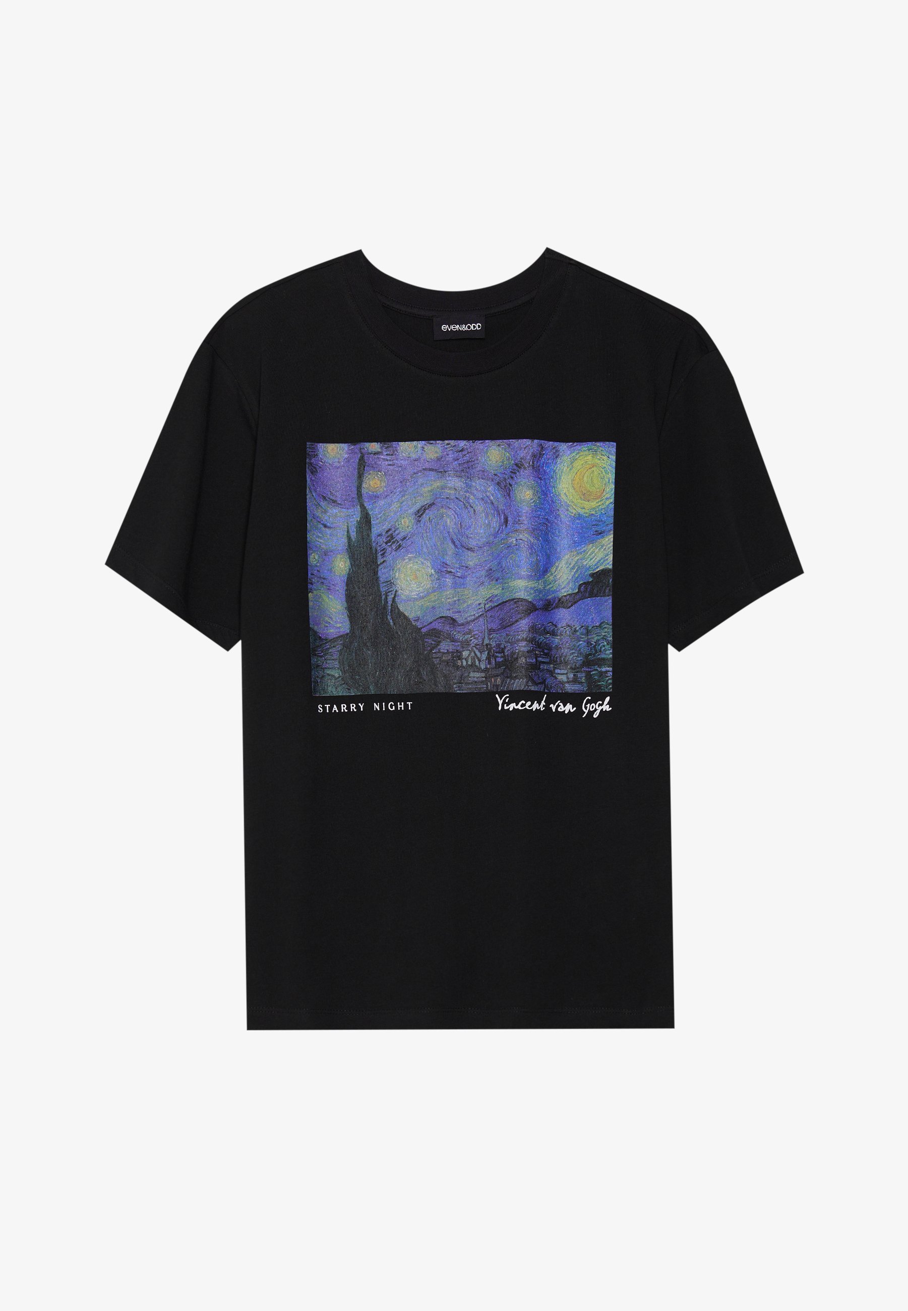 Even&Odd Print T-shirt - zwart