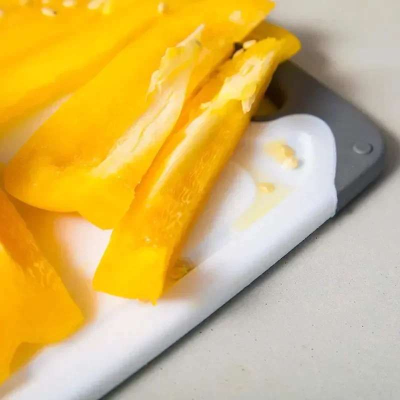 Planche à découper en plastique PP, ensemble de trois pièces pour la découpe de fruits et légumes, planche à découper pour viande conforme aux normes FDA.