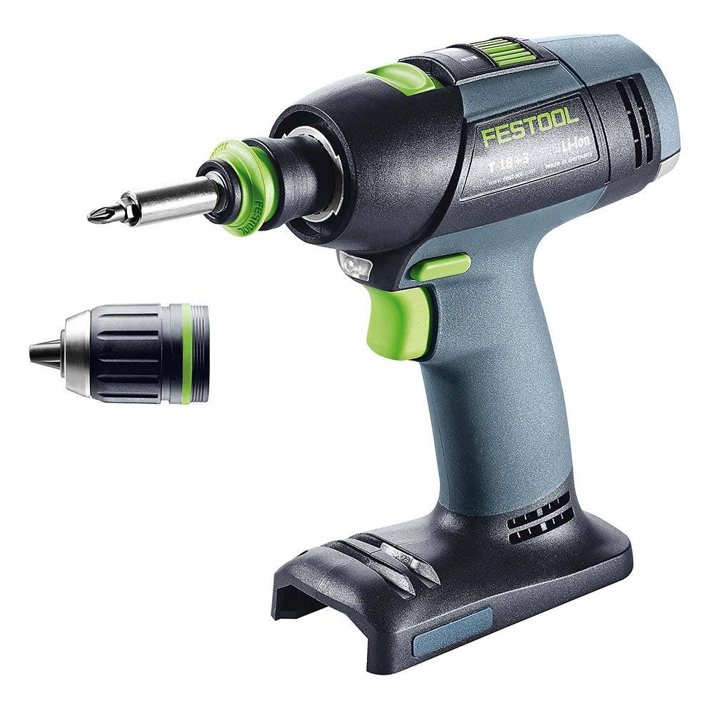 Furadeira/parafusadeira FESTOOL 18V sem escova T 18 de 2 velocidades em Systainer Skin 576448
