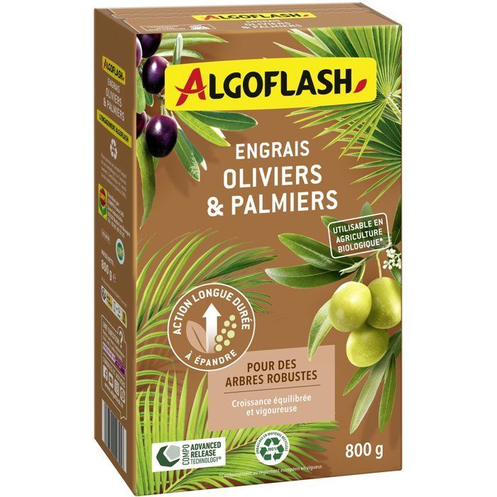Palmendünger - ALGOFLASH - Oliven- und Palmenbäume - 800 g - UAB