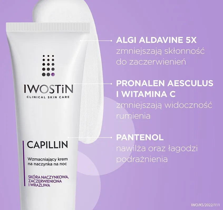 Iwostin Capillin Wzmacniajacy krem na naczynka na noc