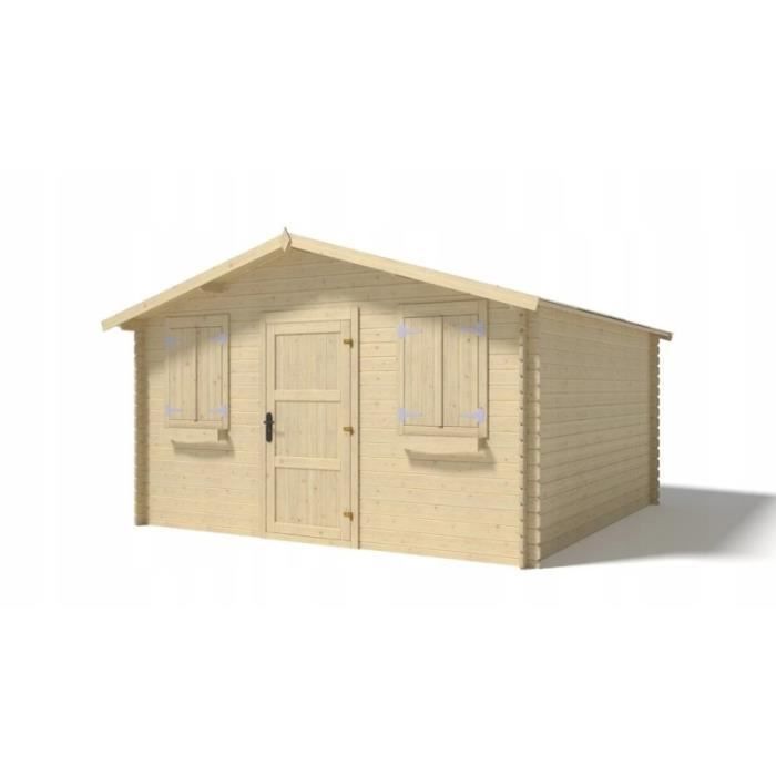 Gartenhaus aus Holz - ALTANKA - DOM149 - Naturfarbe - 28 mm dick - 16 m²