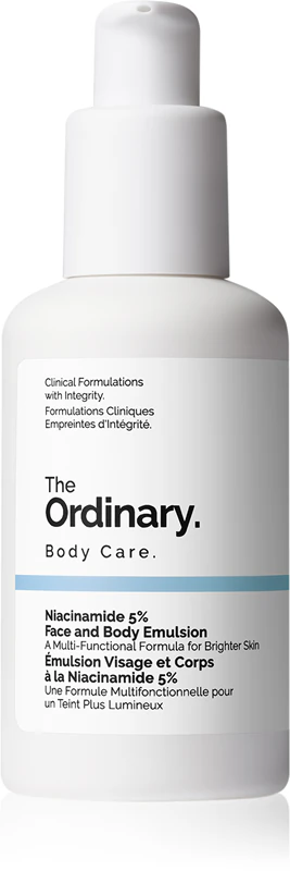 emulsão facial e corporal The Ordinary Niacinamide 5% é uma emulsão hidratante leve e antiacne.