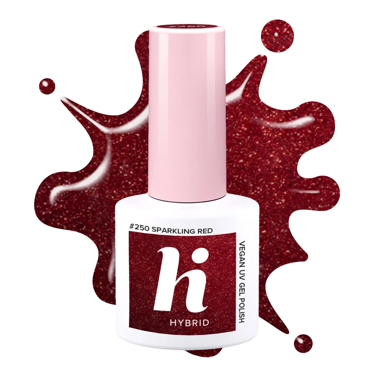 Hi Hybrid Lakier hybrydowy, 250 Sparkling Red