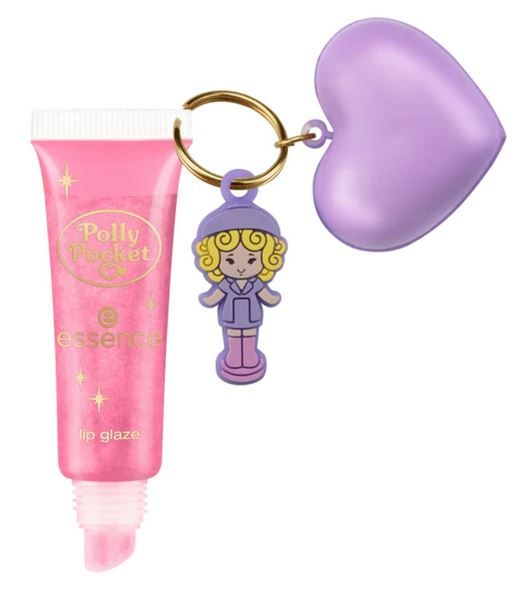Lesk na pery Polly Pocket s kľúčenkou Rúže