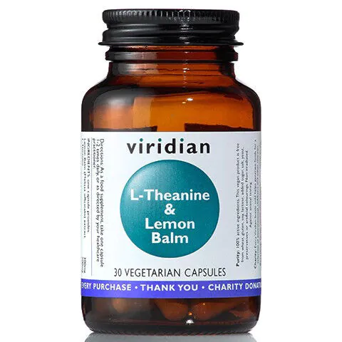 Viridian L-Teanina z Melisą, 30 Kapsułek