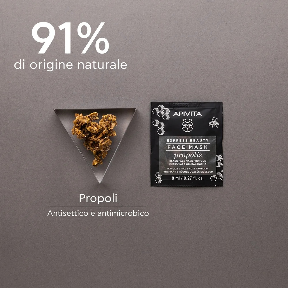 APIVITA Apivita Express Propolis 2 x 8 ml Zuiverend Zwart Masker