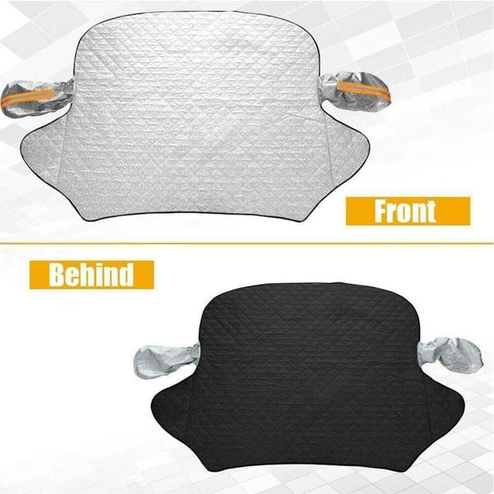 Funda para parabrisas de coche, 9 imanes, gruesa, extragrande, con etiqueta de protección invernal.