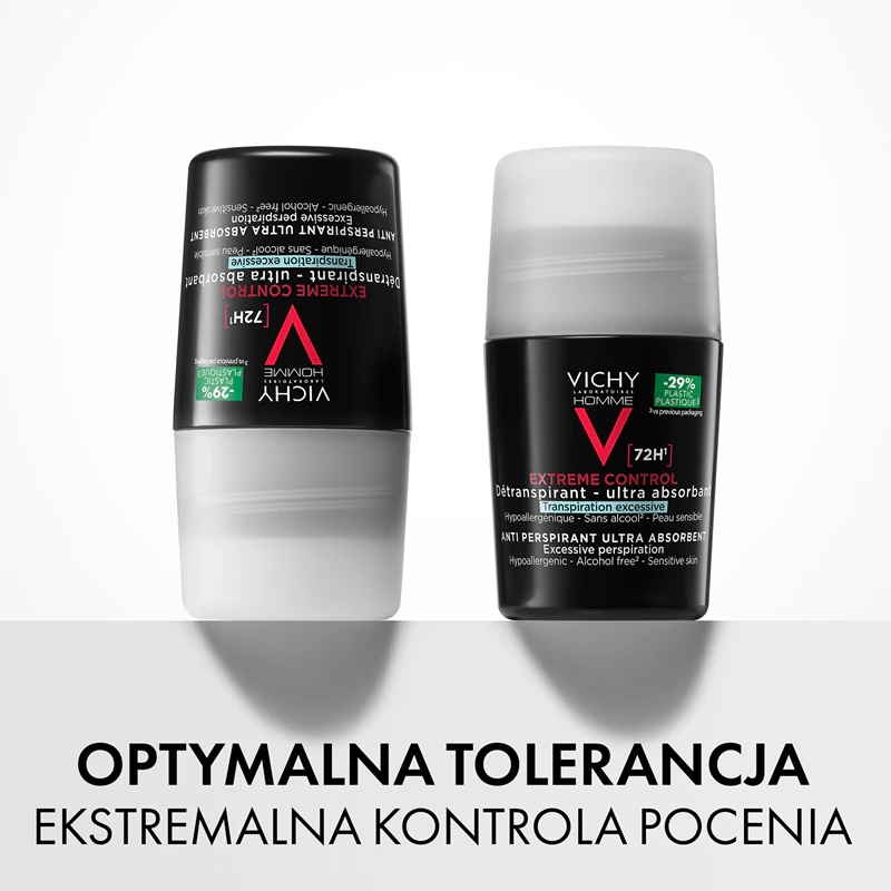 Vichy Homme dezodorants-antiperspirants rullītis pret pārmērīgu svīšanu