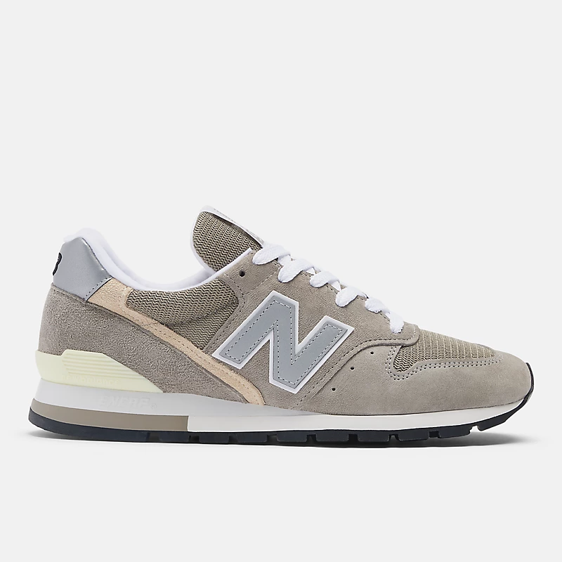 Unisex Made in the USA Core 996 - Gray with Silver