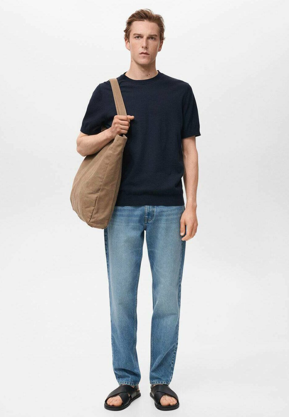 Jean droit Mango BOB - bleu