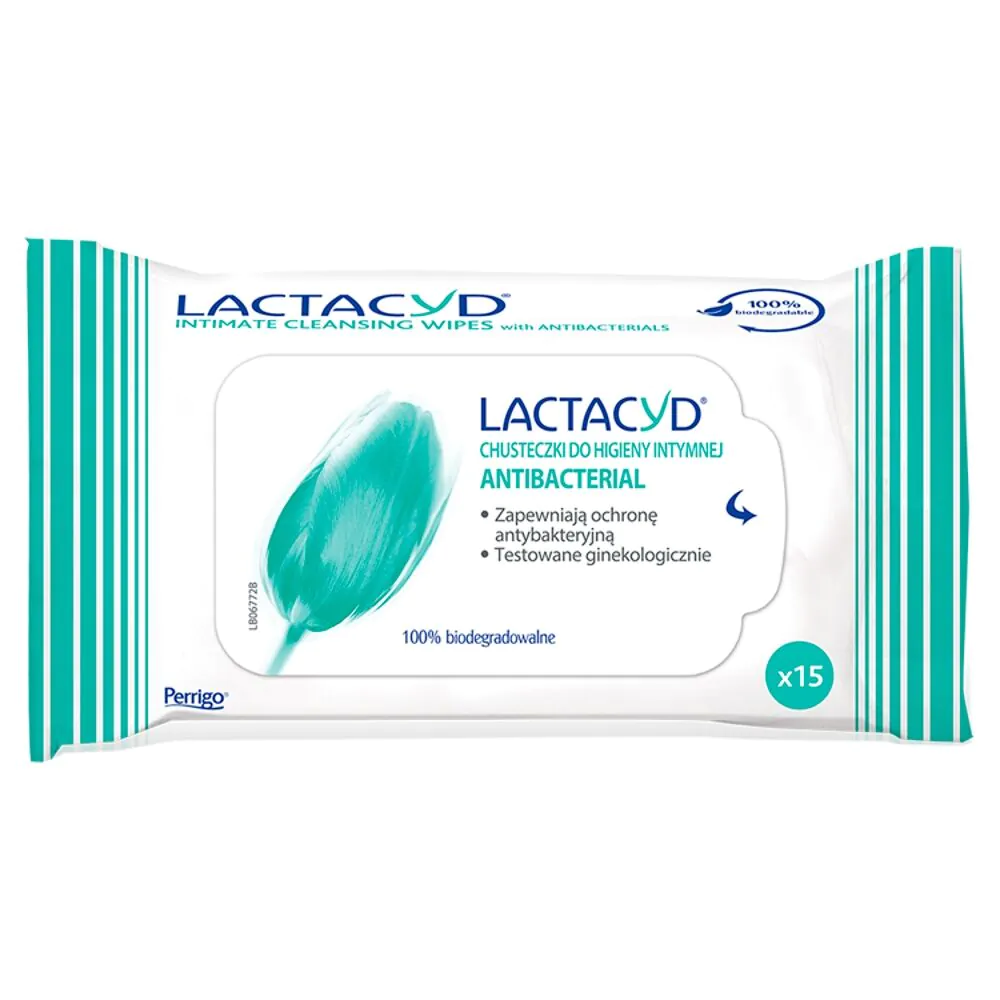 Lactacyd Chusteczki do Higieny Intymnej Antibacterial
