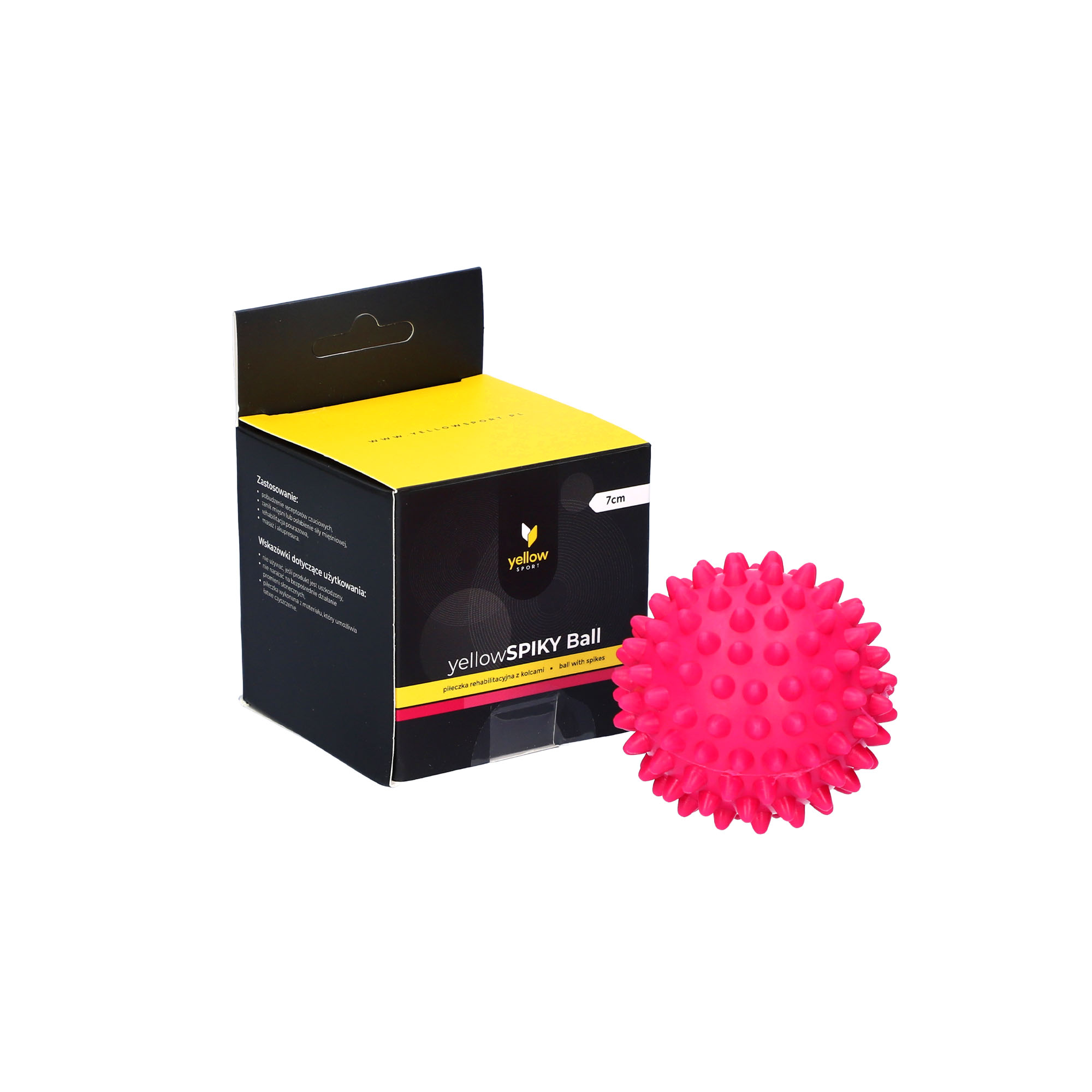 balle jaune SPORT jaune à pointes